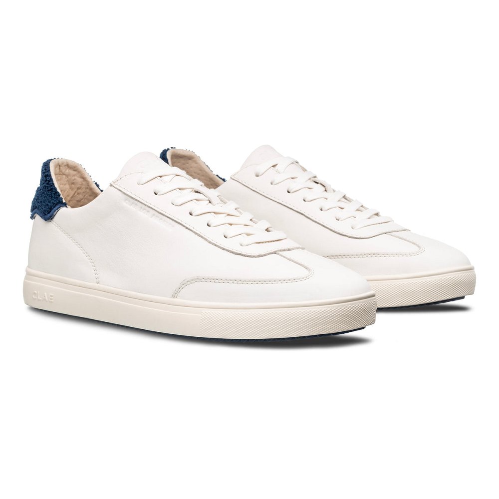 CLAE DEANE Shoes Mens USA472-U96 In Off White Ocean Terry